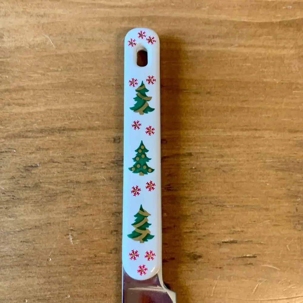 Oneida Colormates Knives Butter 12 Holiday Christmas Tree Northland Stainless
